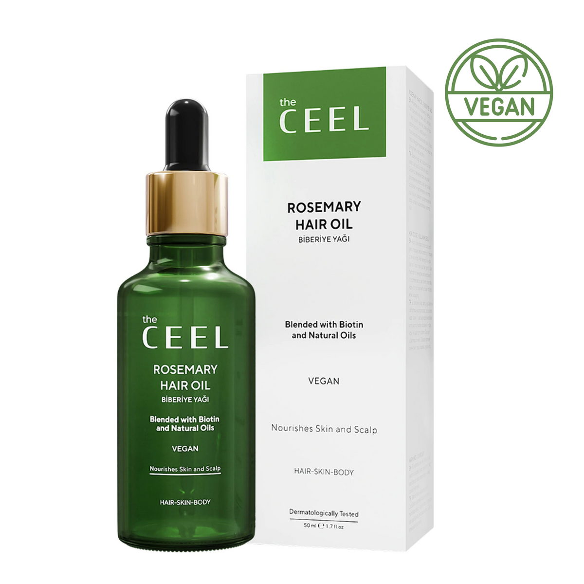Ceel Rosemary Hair Oil-50ml – Scalp and Hair Nourishment