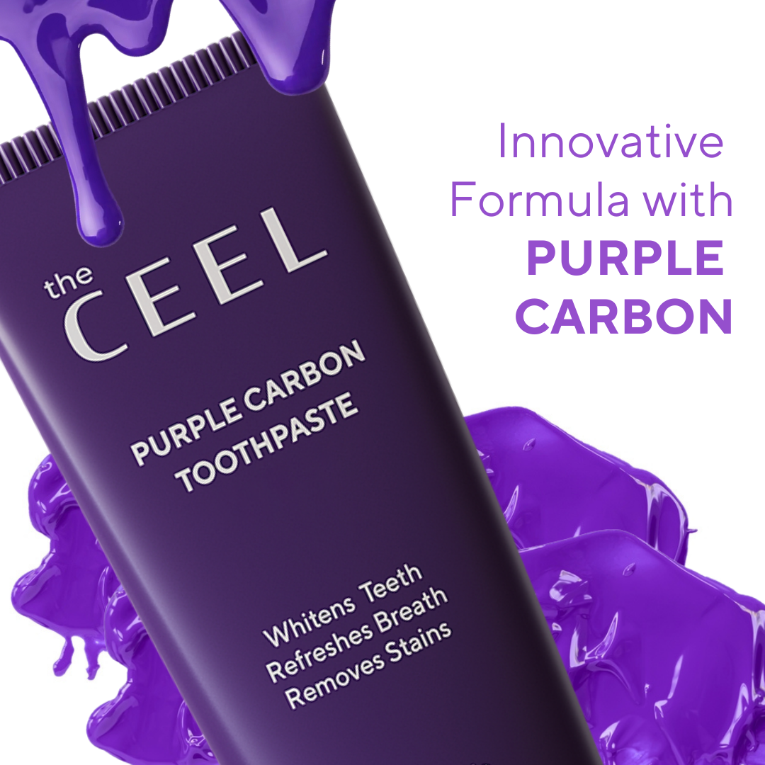 Ceel Whitening Ritual – Purple Carbon Combo ( Toothpaste 75g + Powder 50g )