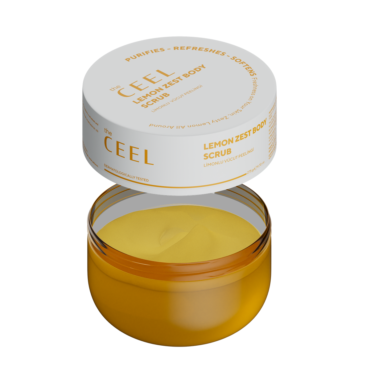 Ceel Lemon Extract Body Scrub – Moisturizing, Nourishing and Purifying – 275gms